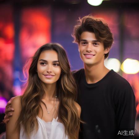 明星亲密跨界合照