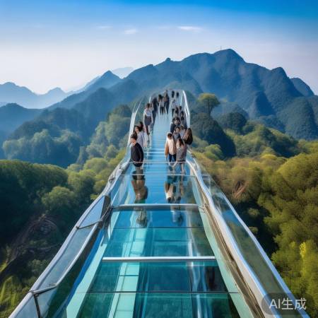 老君山玻璃栈道，网红打卡圣地