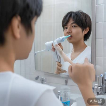 电动牙刷助口腔清洁