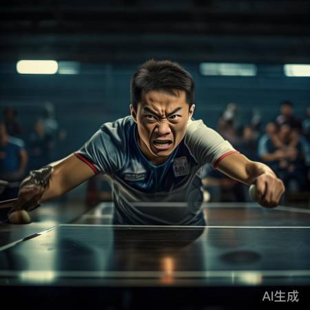 乒乓健将王楚钦，拼搏精神鼓舞人