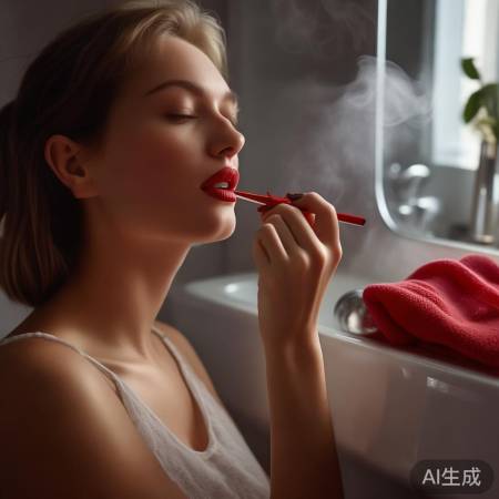 热敷嘴唇助唇膏吸收