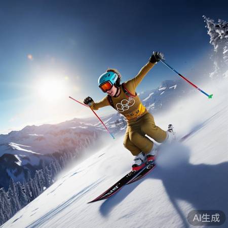 谷爱凌滑雪摘金，实力惊人