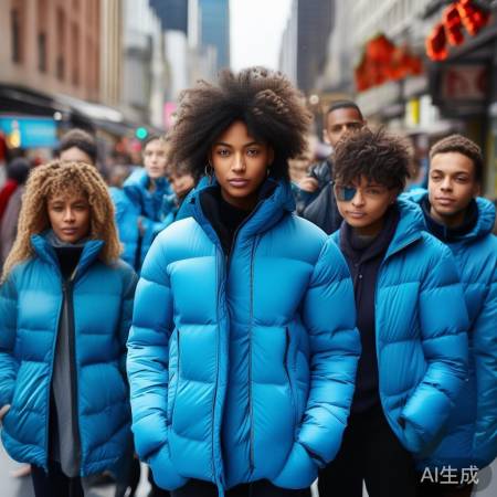 中国蓝羽绒服，冬季必备！