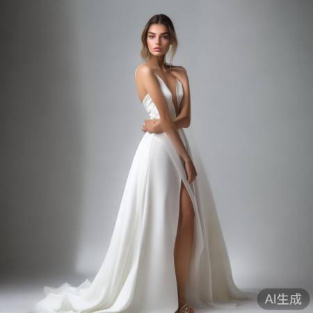 娜扎白色透视长裙，美艳动人