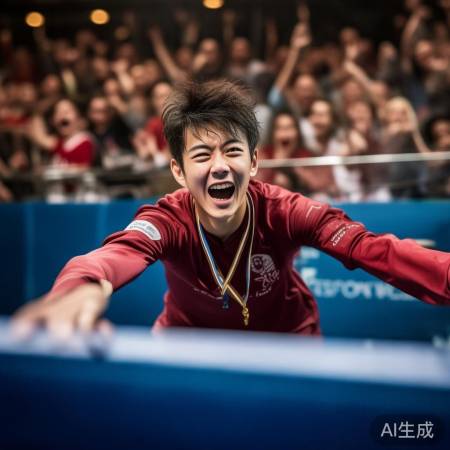 王楚钦夺冠，球技舞动笑颜灿烂