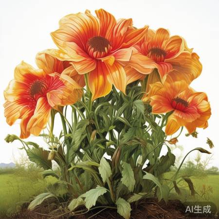 花王巨花压弯树