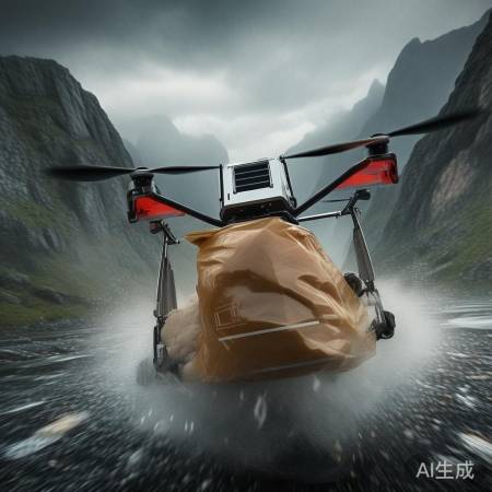 无人机不畏风雨送腊肠