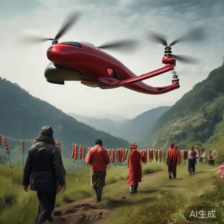 无人机送腊肠，传承美食文化