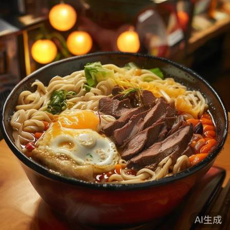 711乌冬面：Q弹面+丰富配料