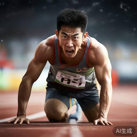 运动员坚韧协作