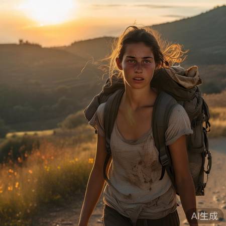 “徒步女孩，坚持不懈”