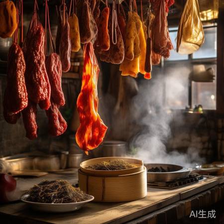 年货必备：腊肠腊肉香飘四溢