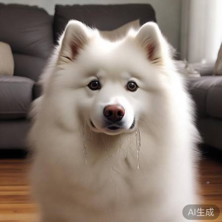 萨摩耶流泪情感表达