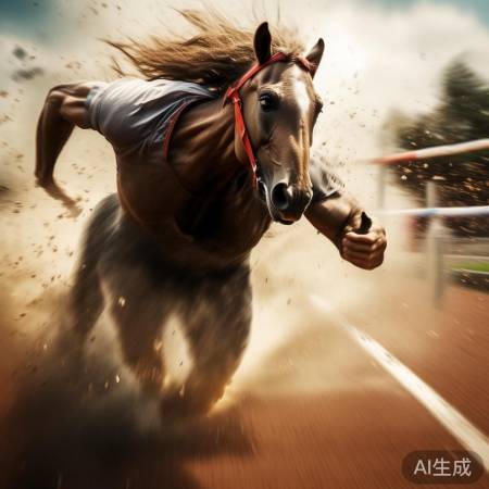 冲刺瞬间，刘少昂领跑。