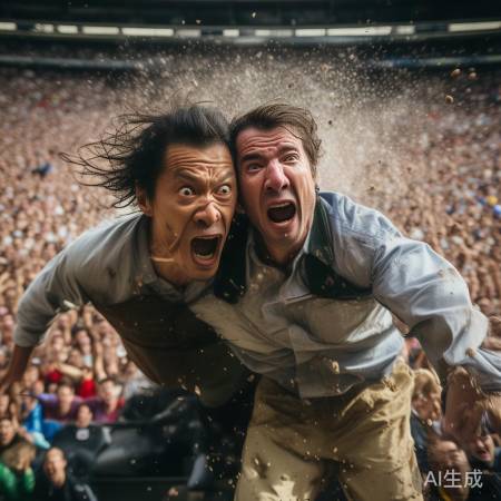 孙龙刘少昂失控跌倒