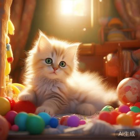 猫咪享受神仙生活