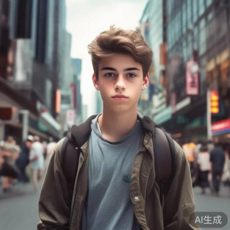 少年坚强感动网友