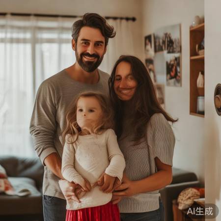 家庭温馨，小钉子见证。