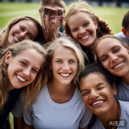 冠军合影，友谊珍贵