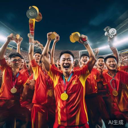 中国队赛场上风光无限