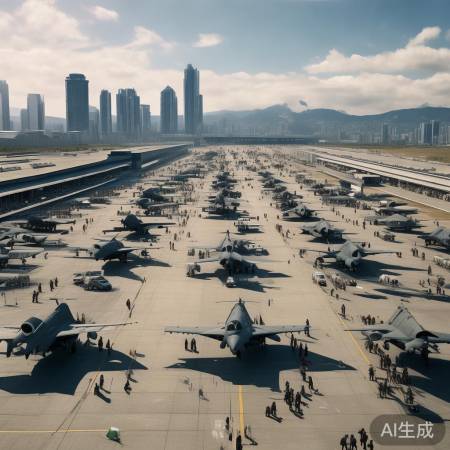 美军集结力量壮观