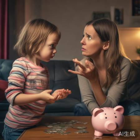 孩子拒给钱，观念冲突
