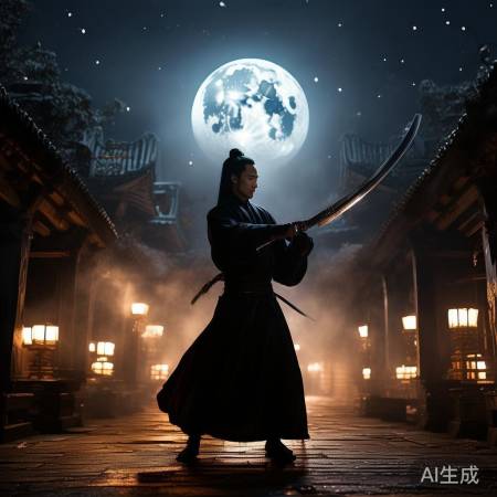 宁忠岩圆月弯刀斩紫微星