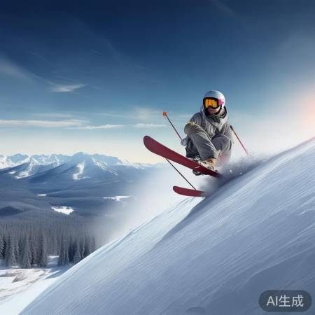 宁忠岩滑雪，寻梦执着影