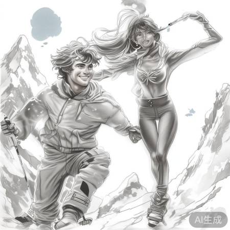 “滑雪运动员与花样滑冰选手情侣