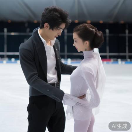 运动场上的温馨鼓励