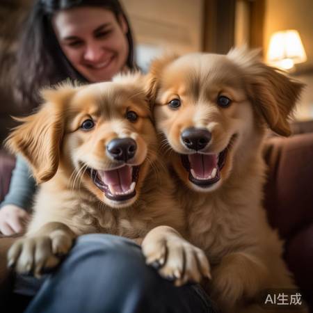 小狗撒娇，爱意满满