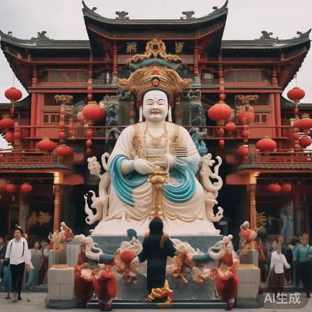 刘涛屏保妈祖照，传承妈祖文化