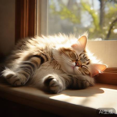 猫咪睡姿走红网络