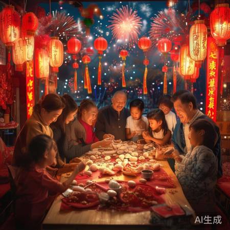 春节习俗欢乐团圆