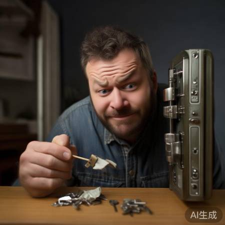 牙签开保险柜，尴尬！