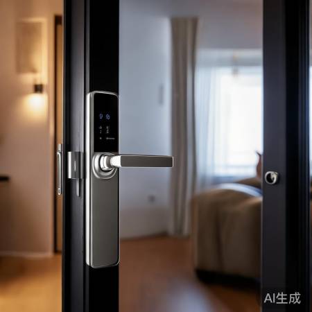 智能门锁，一键锁门无忧