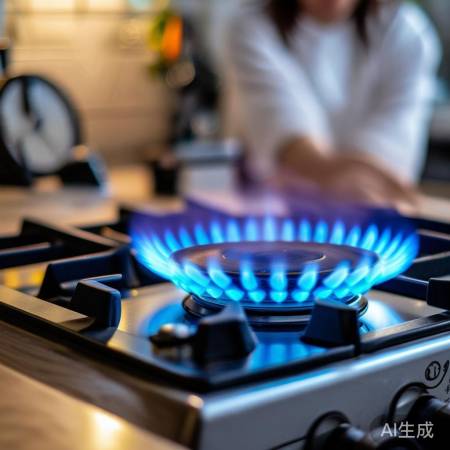 燃气压力调整，火焰正常