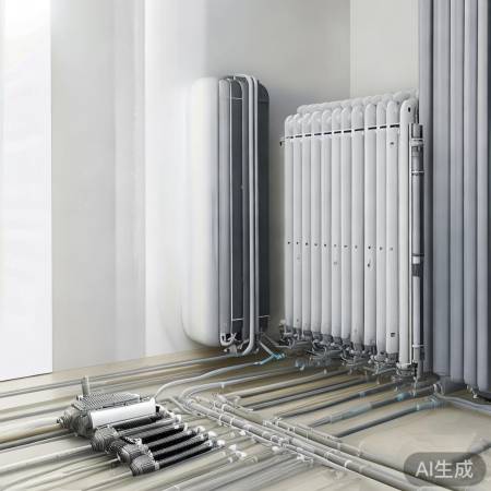 安装室内机组，连接管道