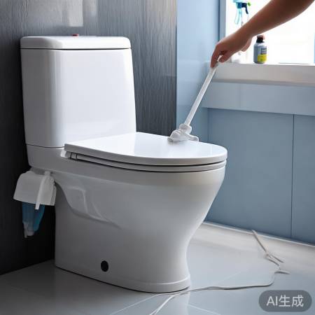 伸缩杆马桶清洁方便