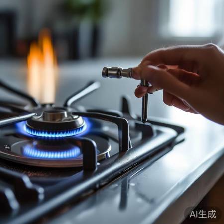 燃气灶调节螺母调整高度