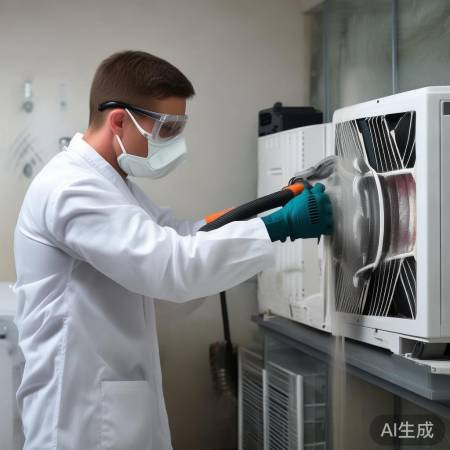 吸尘擦拭外机缝隙