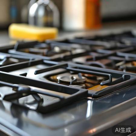 定期清理灶台油渍