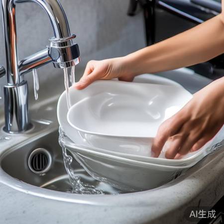 “清水冲洗完毕”