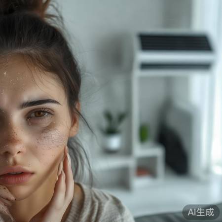 空调冷风易致皮肤问题