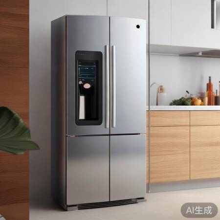 苹果冰箱简约大方，智能便捷