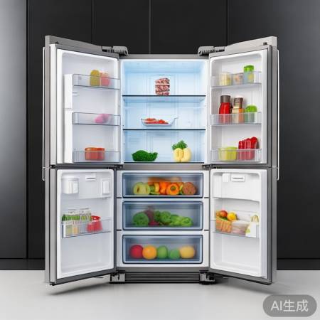 三开门冰箱，空间灵活实用