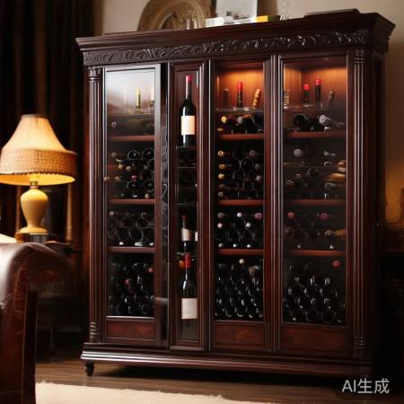 猪肝红酒柜，实用高端显品味