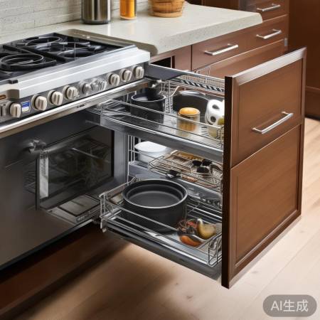 拉篮扩空间，一目了然