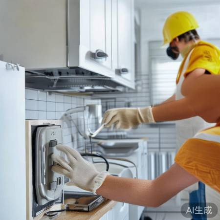 确保断电，安全清洗油烟机