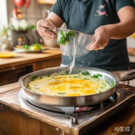 香椿鸡蛋饼，营养美味早餐